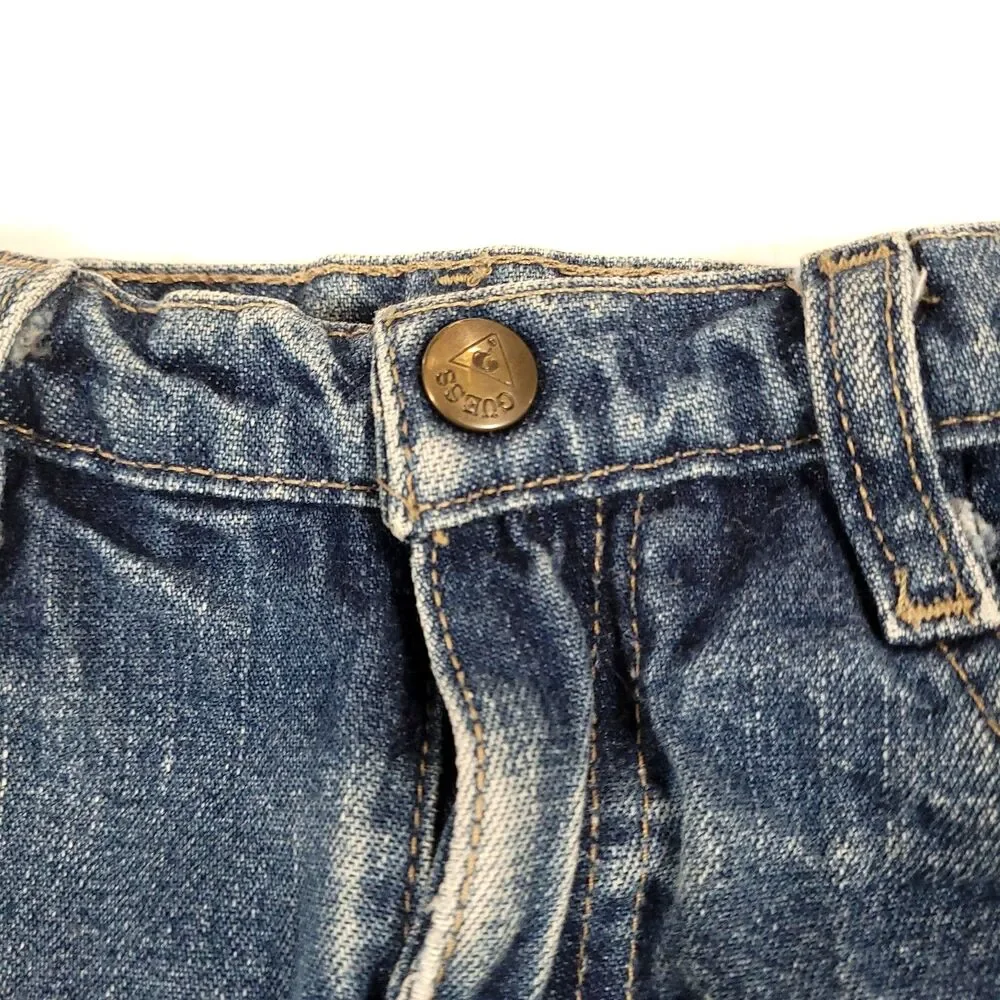 Baby Guess Vtg V back Carpenter Jeans 2T 2 years Denim Y2K 90s cargo GORP